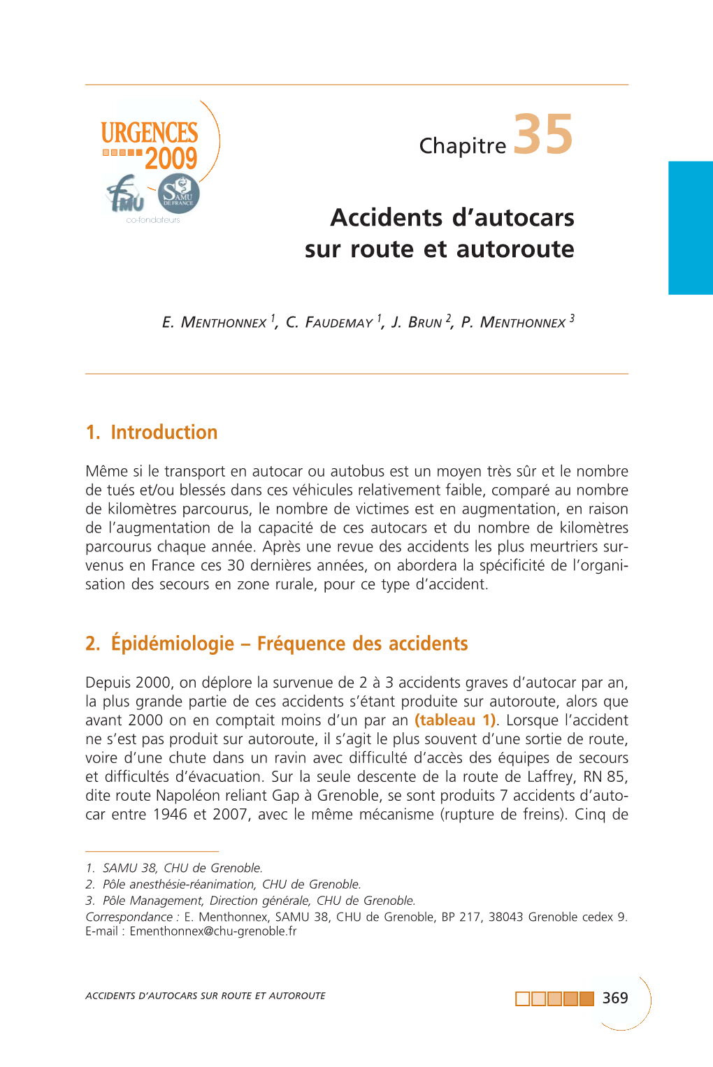 Accidents D'autocars Sur Route Et Autoroute