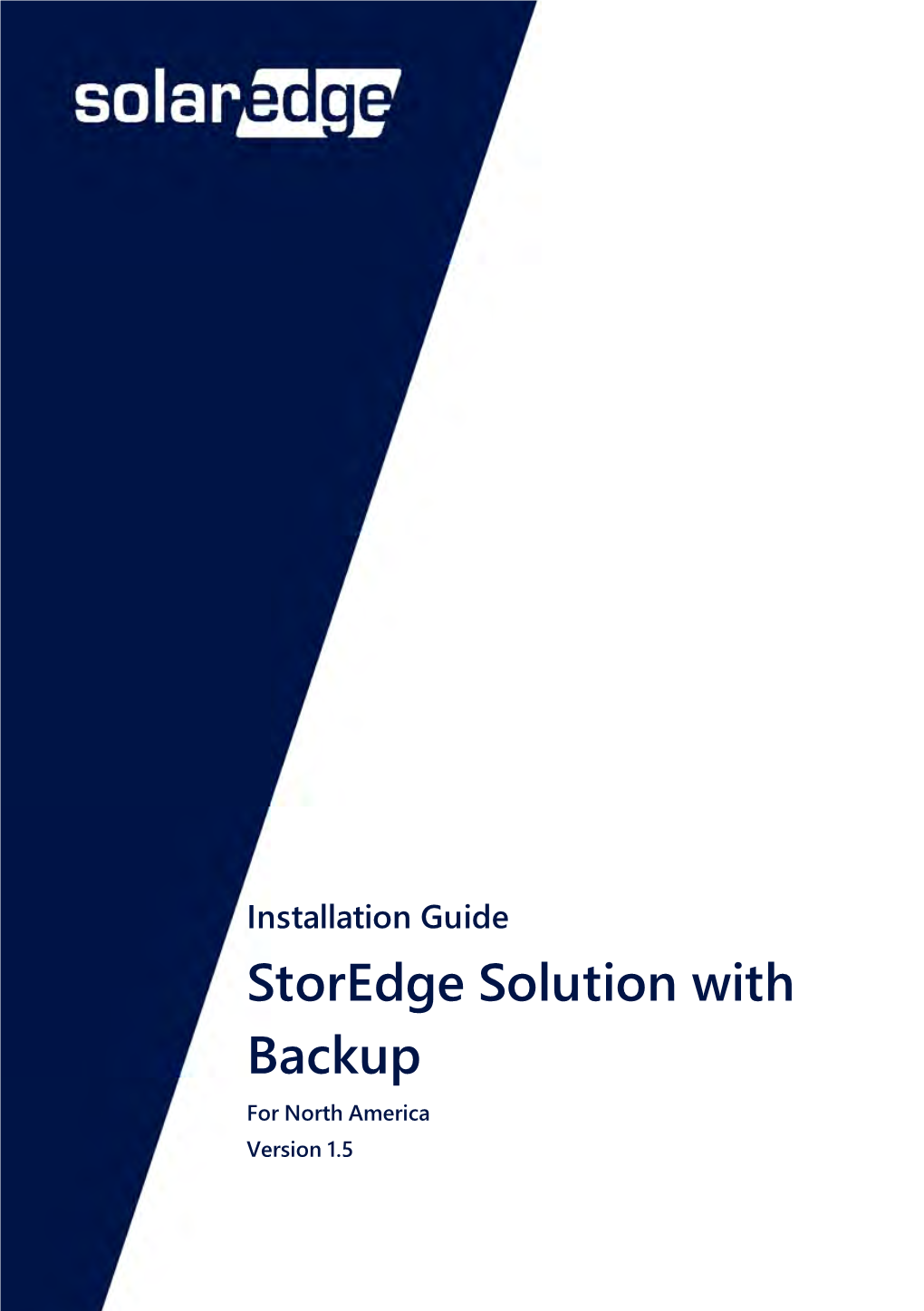 Storedge Solution with Backup for North America Version 1.5 Disclaimers 1