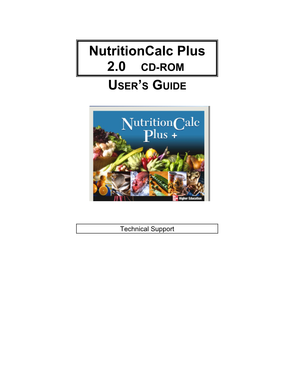 Nutritioncalc Plus 2.0 CD-ROM s1