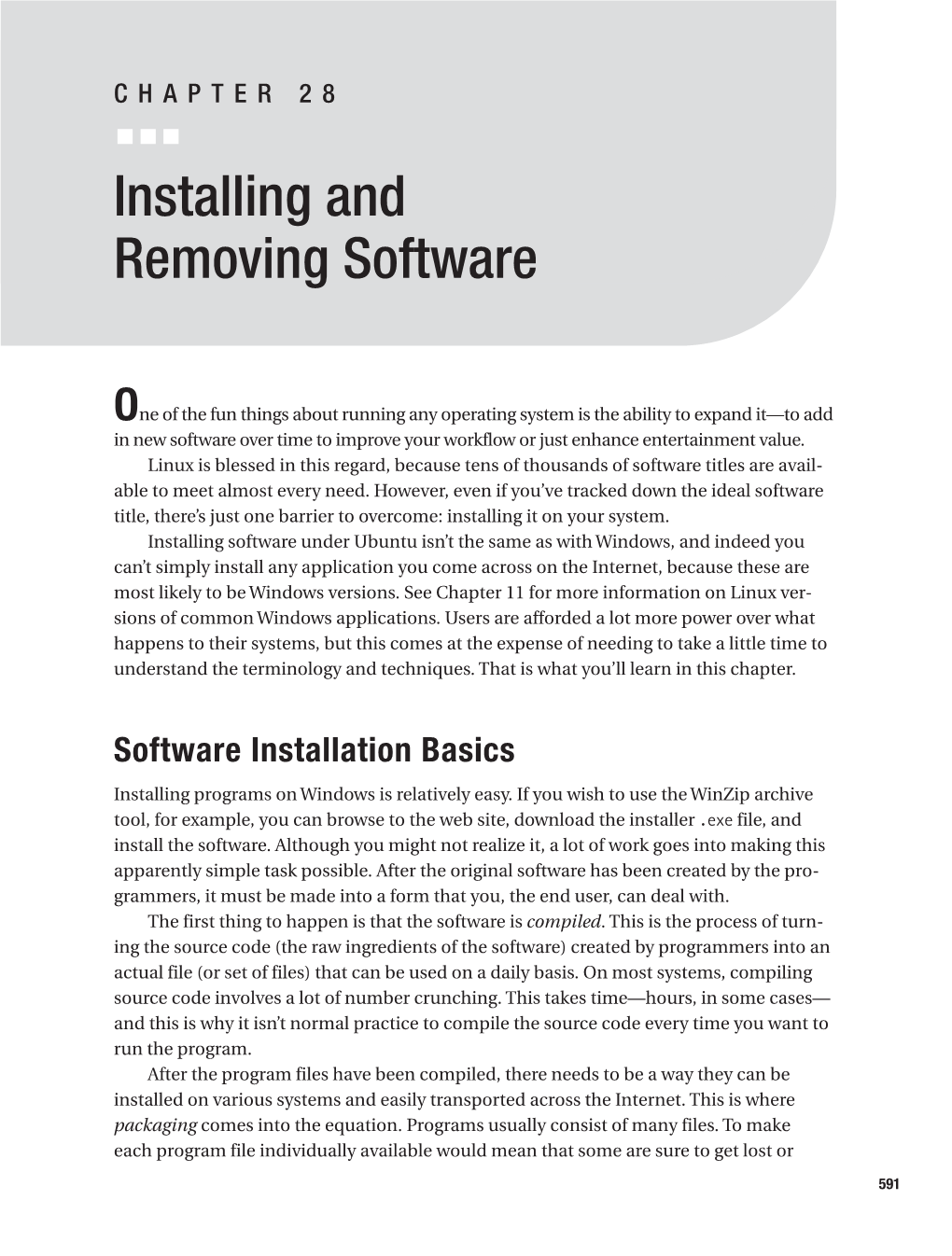 Installing and Removing Software