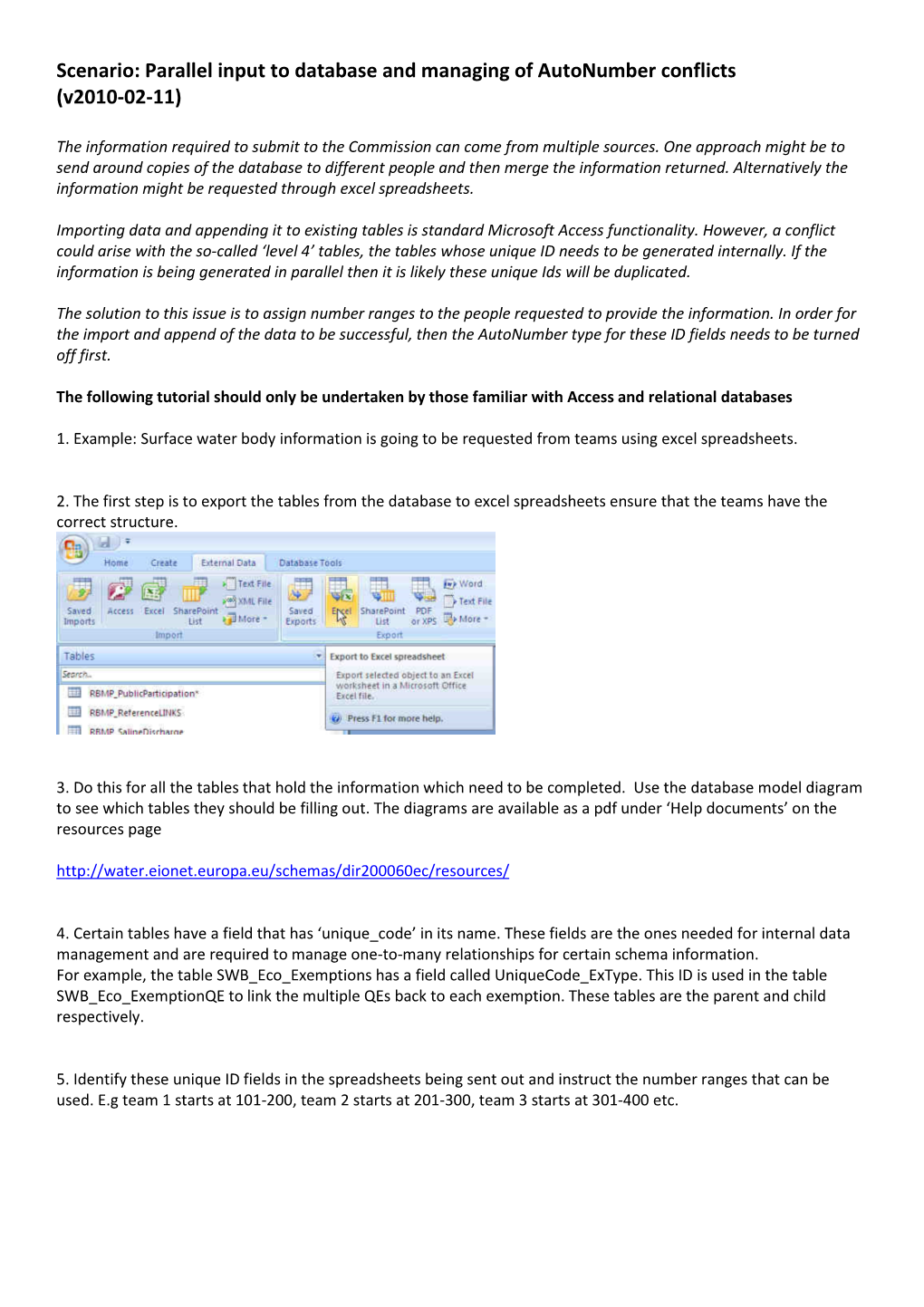 Parallel Input to Database and Managing of Autonumber Conflicts (V2010-02-11)