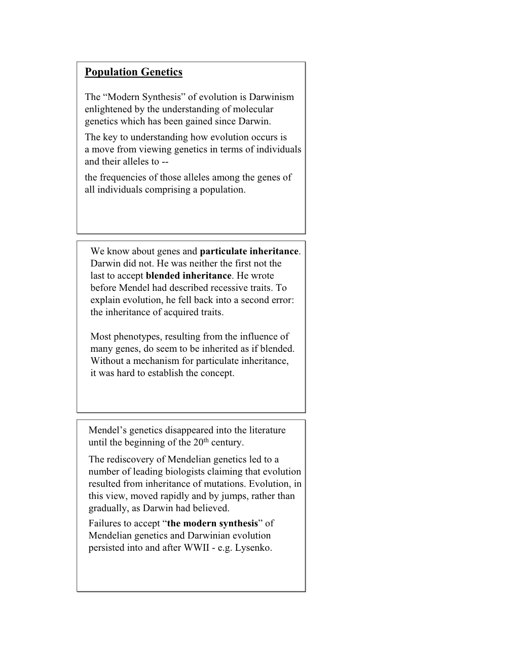 Population Genetics