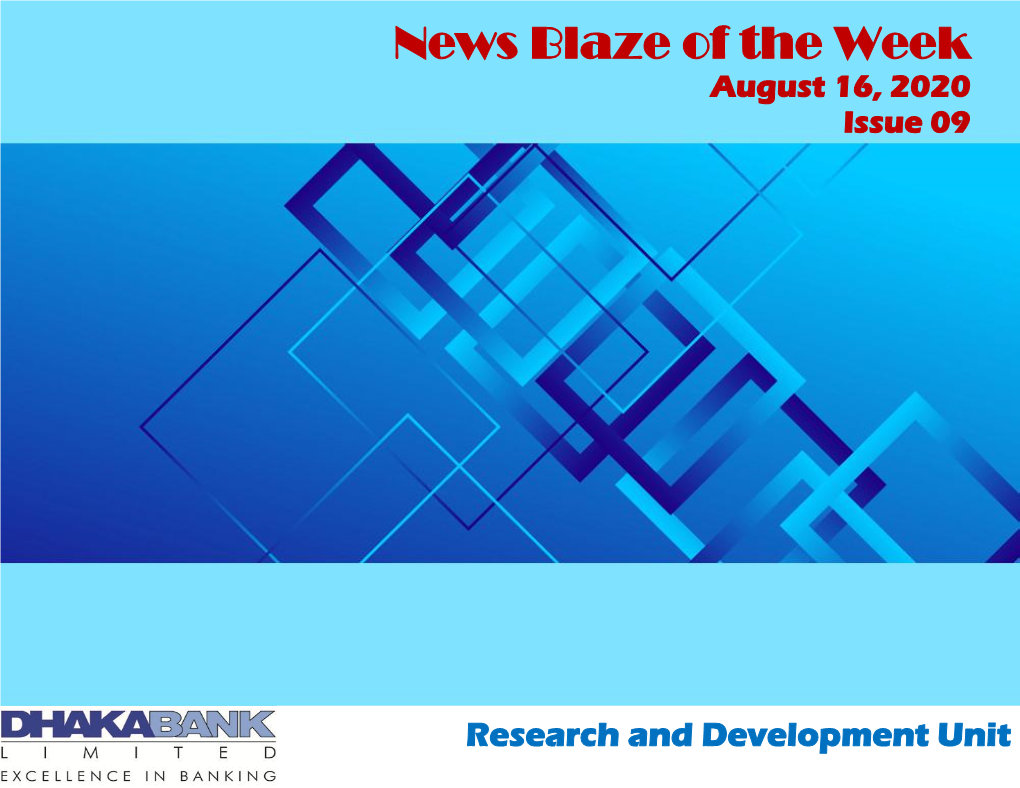 News Blaze of the Week August 16, 2020 Issue 09