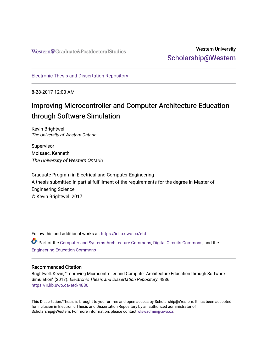 Lmproving Microcontroller and Computer Architecture Education Through Software Simulation