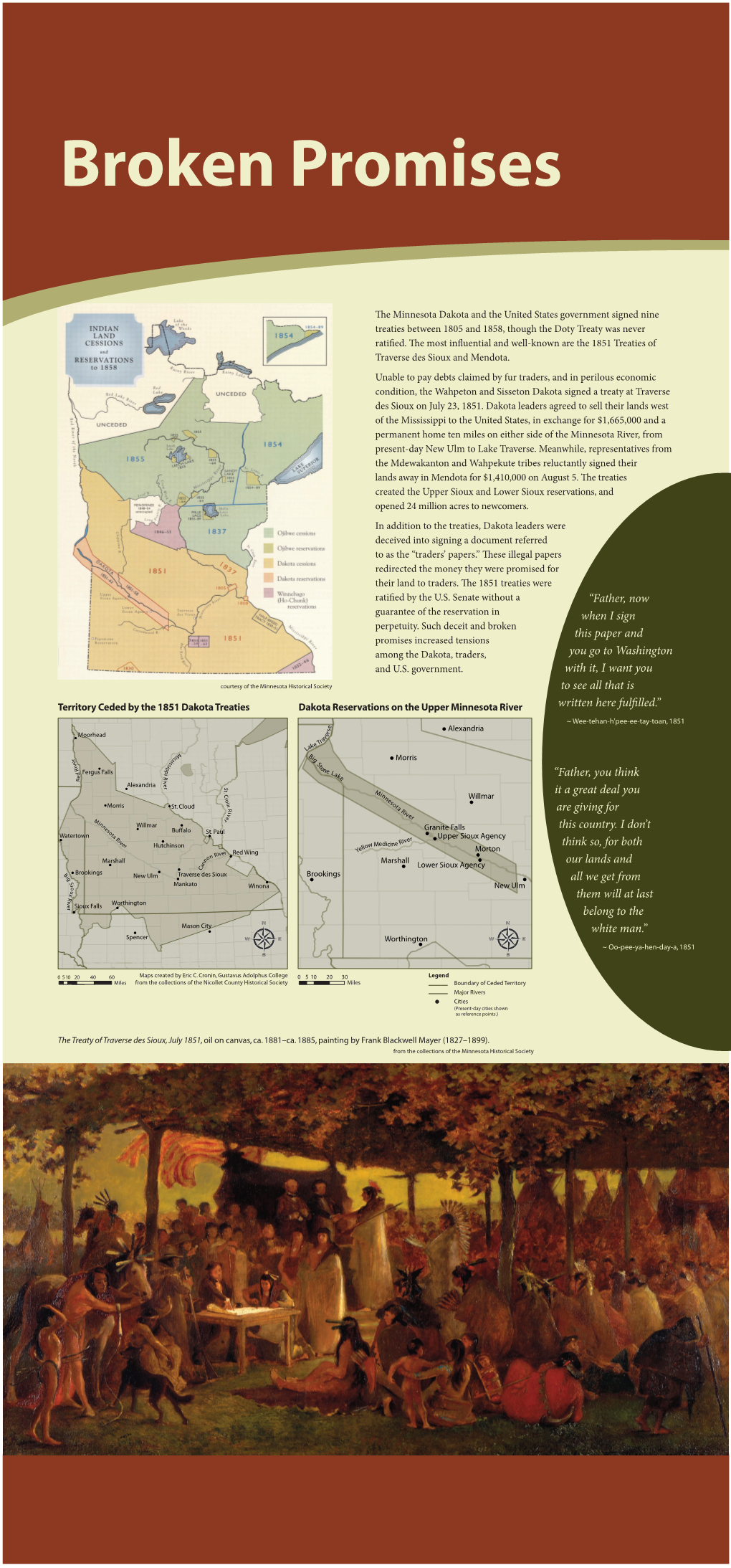 The Treaty of Traverse Des Sioux, July 1851