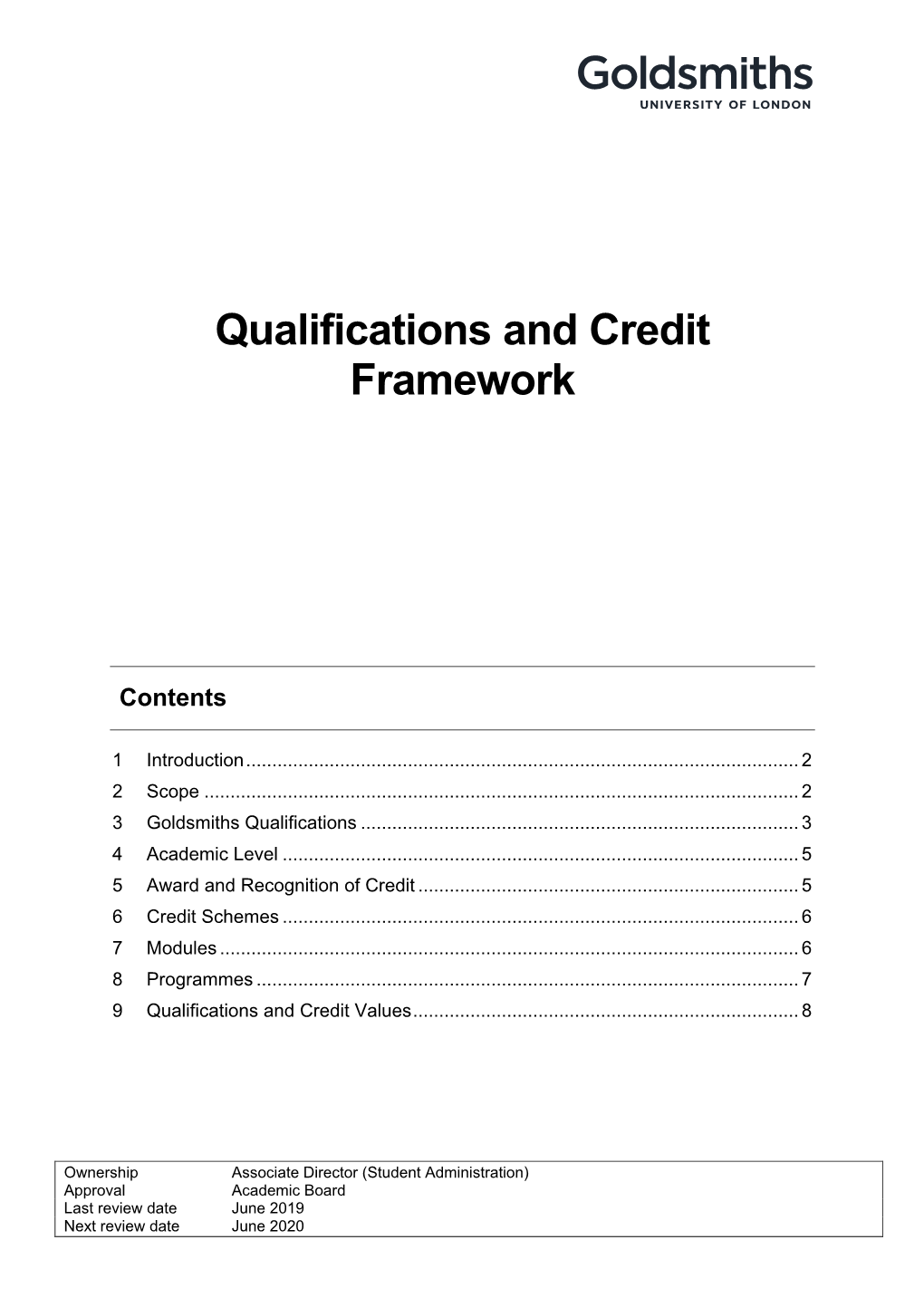 Qualifications and Credit Framework (PDF)