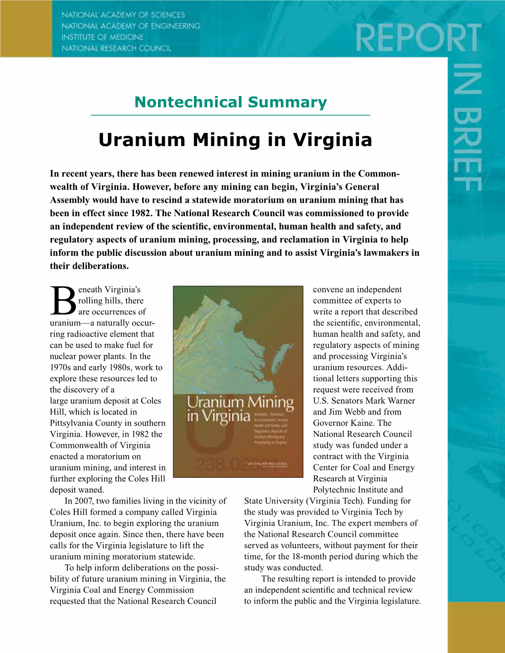 Uranium Mining in Virginia