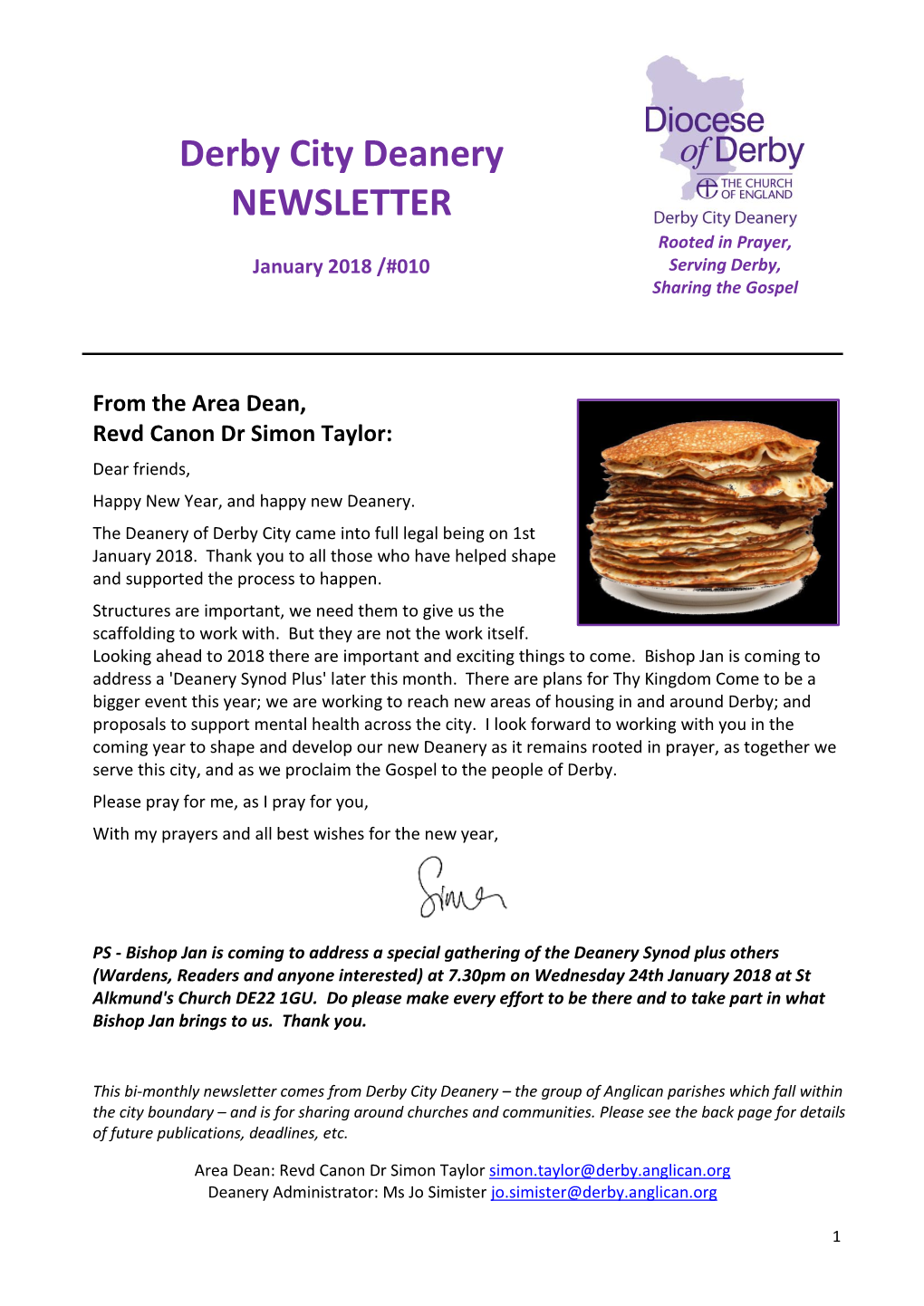 Derby City Deanery NEWSLETTER