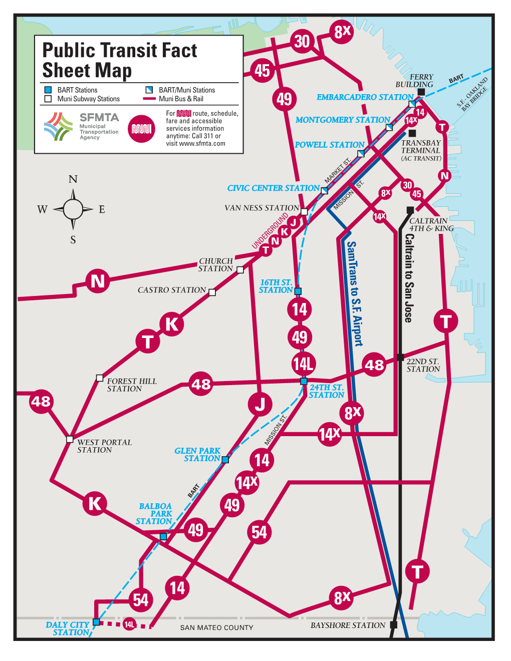 Transit Fact Sheet and Muni Tips With