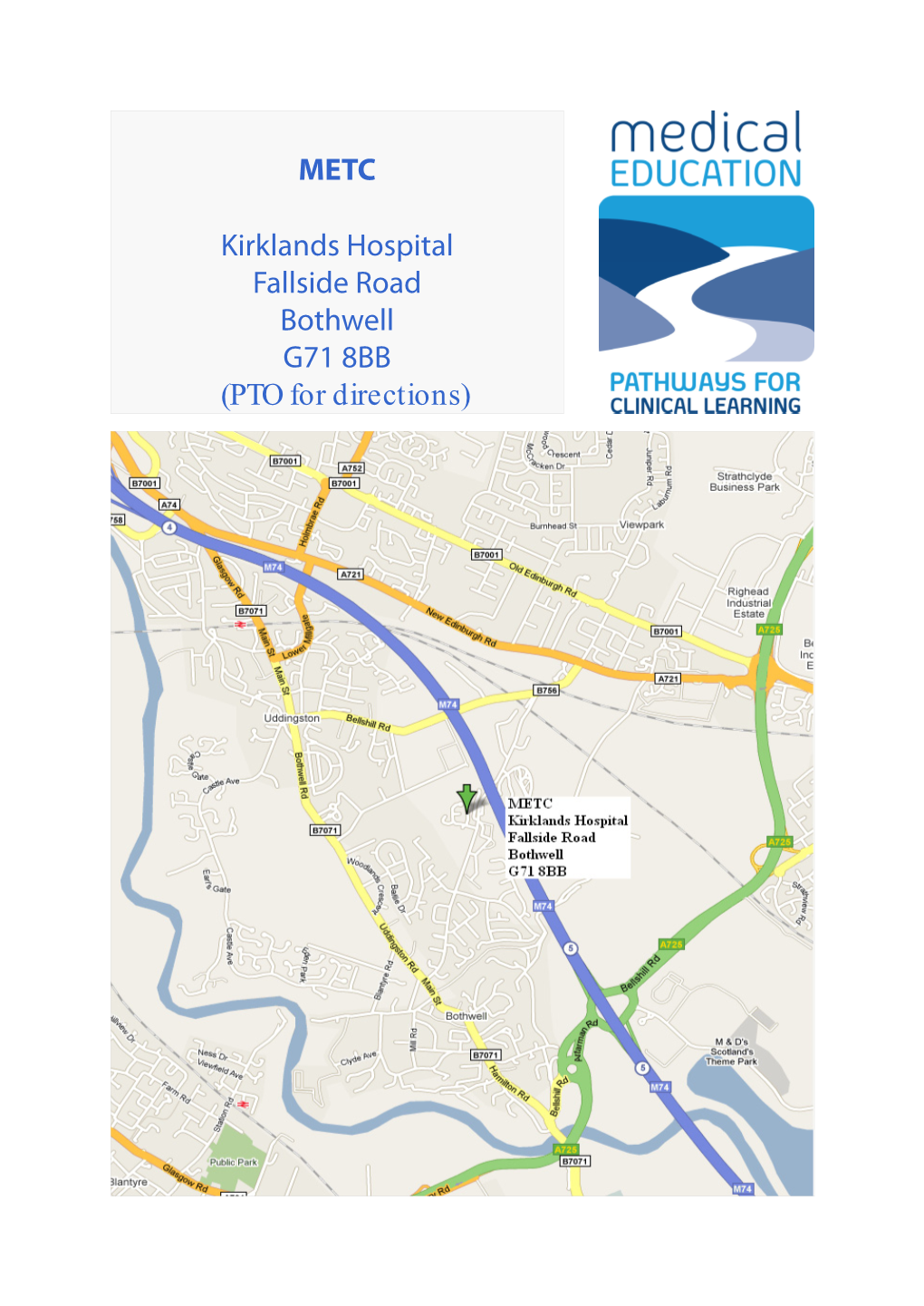 A4 Map to Kirklands.Pub
