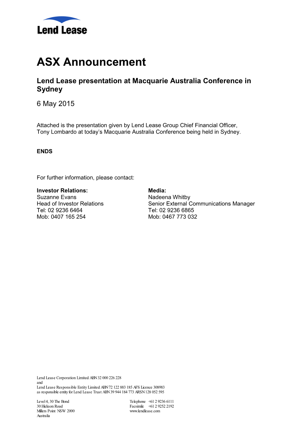 ASX Announcement