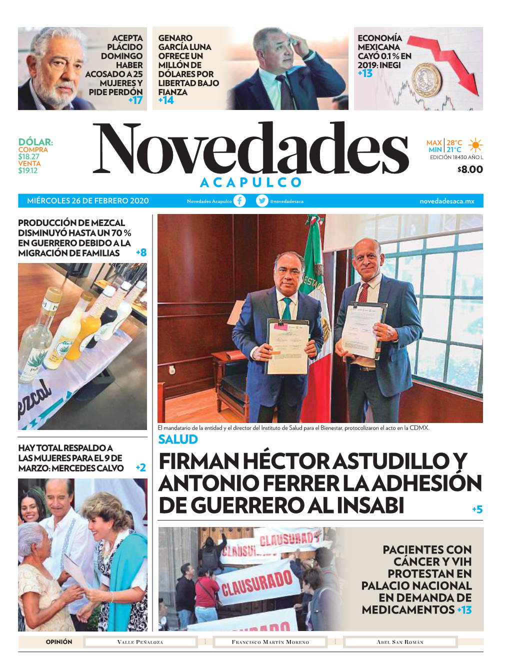 Firman Héctor Astudillo Y Antonio Ferrer La Adhesión De Guerrero Al Insabi +5