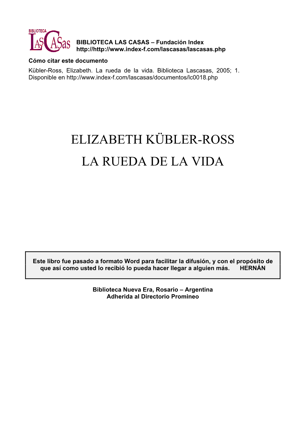 Elizabeth Kübler-Ross