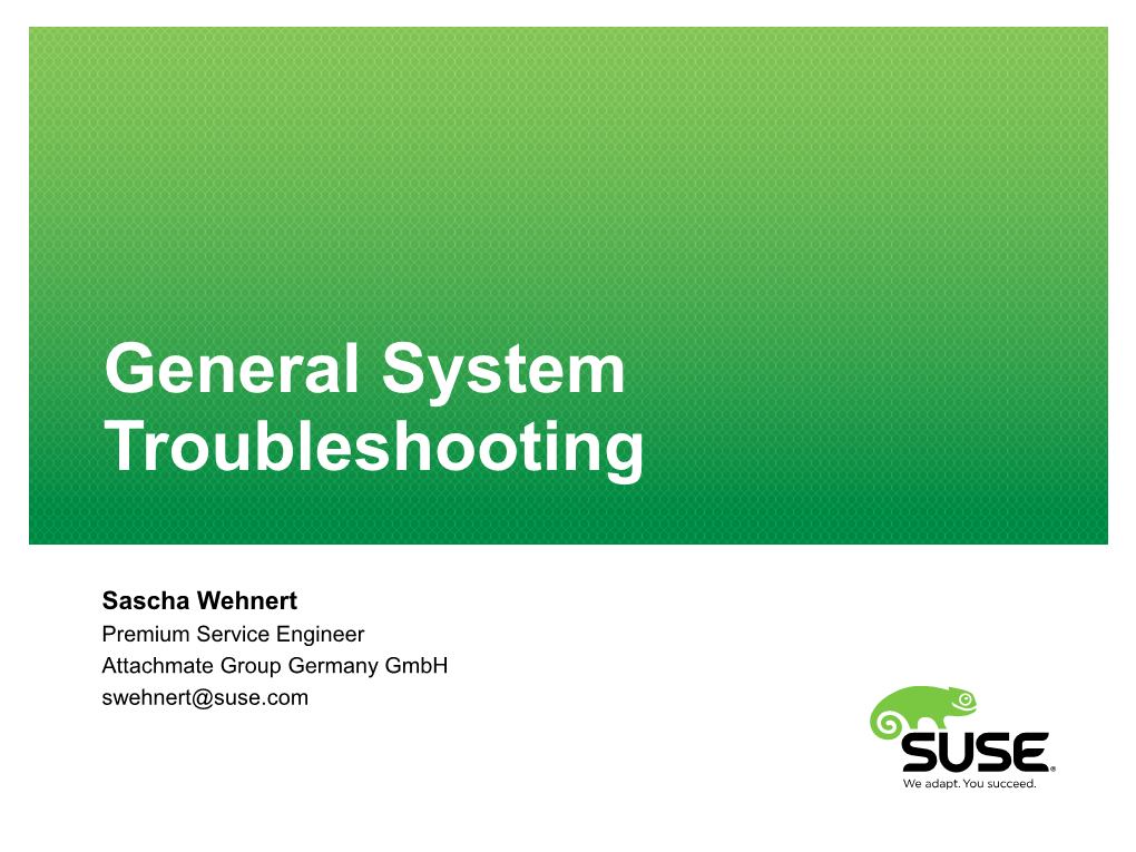 SUSE Linux Enterprise Server 12 Does Not Provide the Repair System Anymore