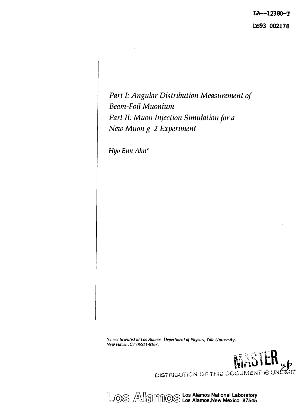 Angular Distribution Measurement of Beam-Foil Muonium Part II: Muon Injection Simulation for a New Muon G-2 Experiment