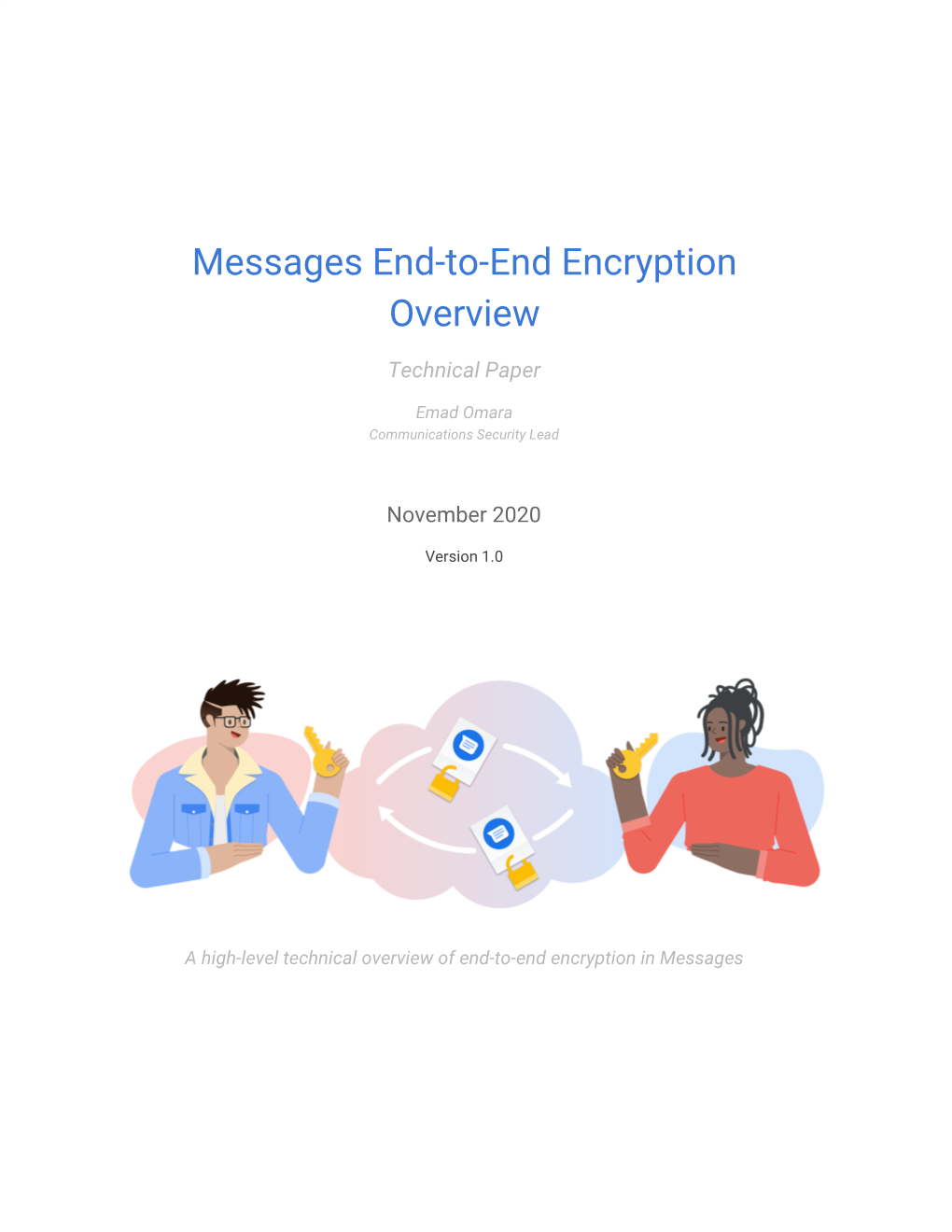 Messages End-To-End Encryption Overview