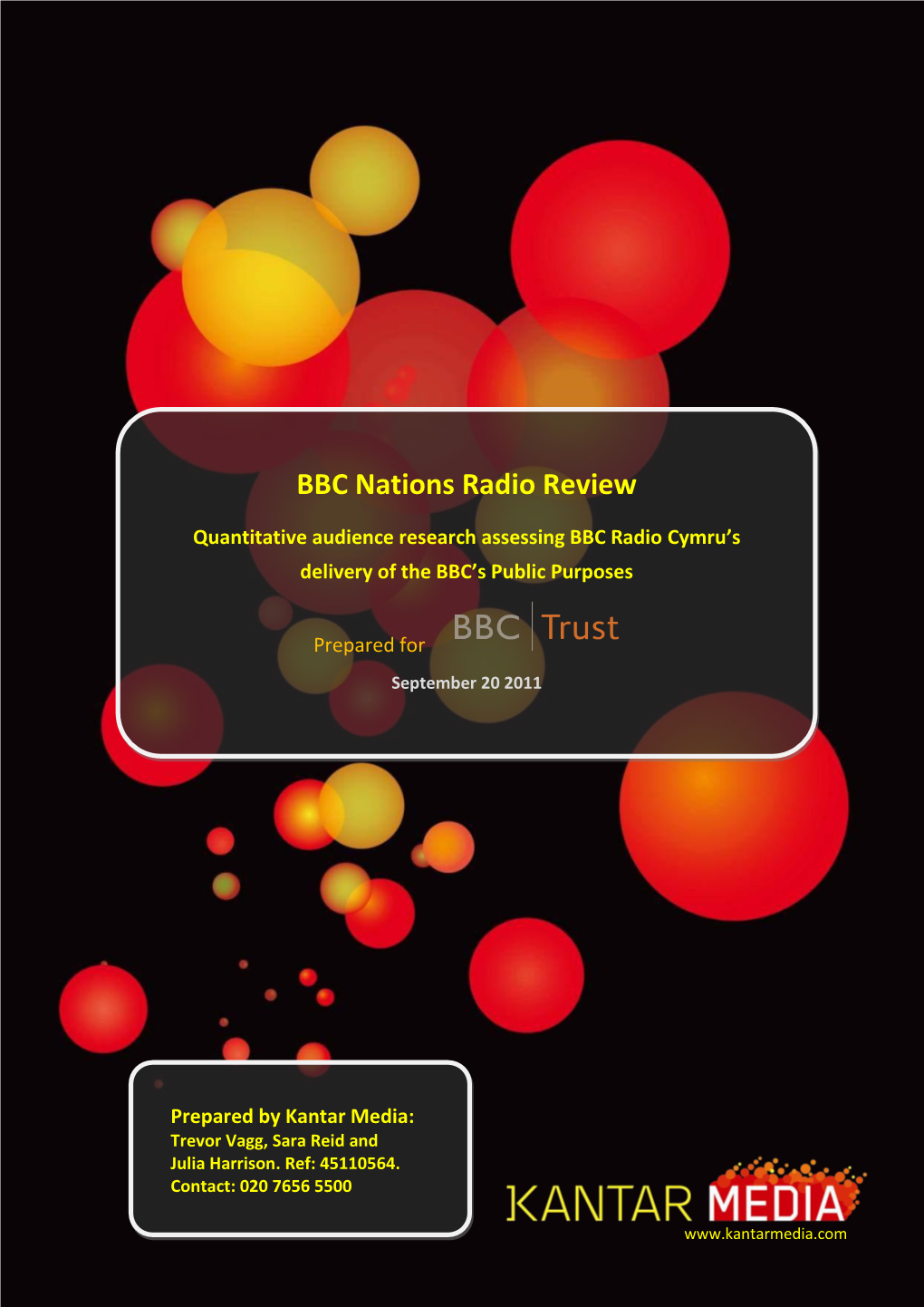 BBC Radio Cymru’S Delivery of the BBC’S Public Purposes