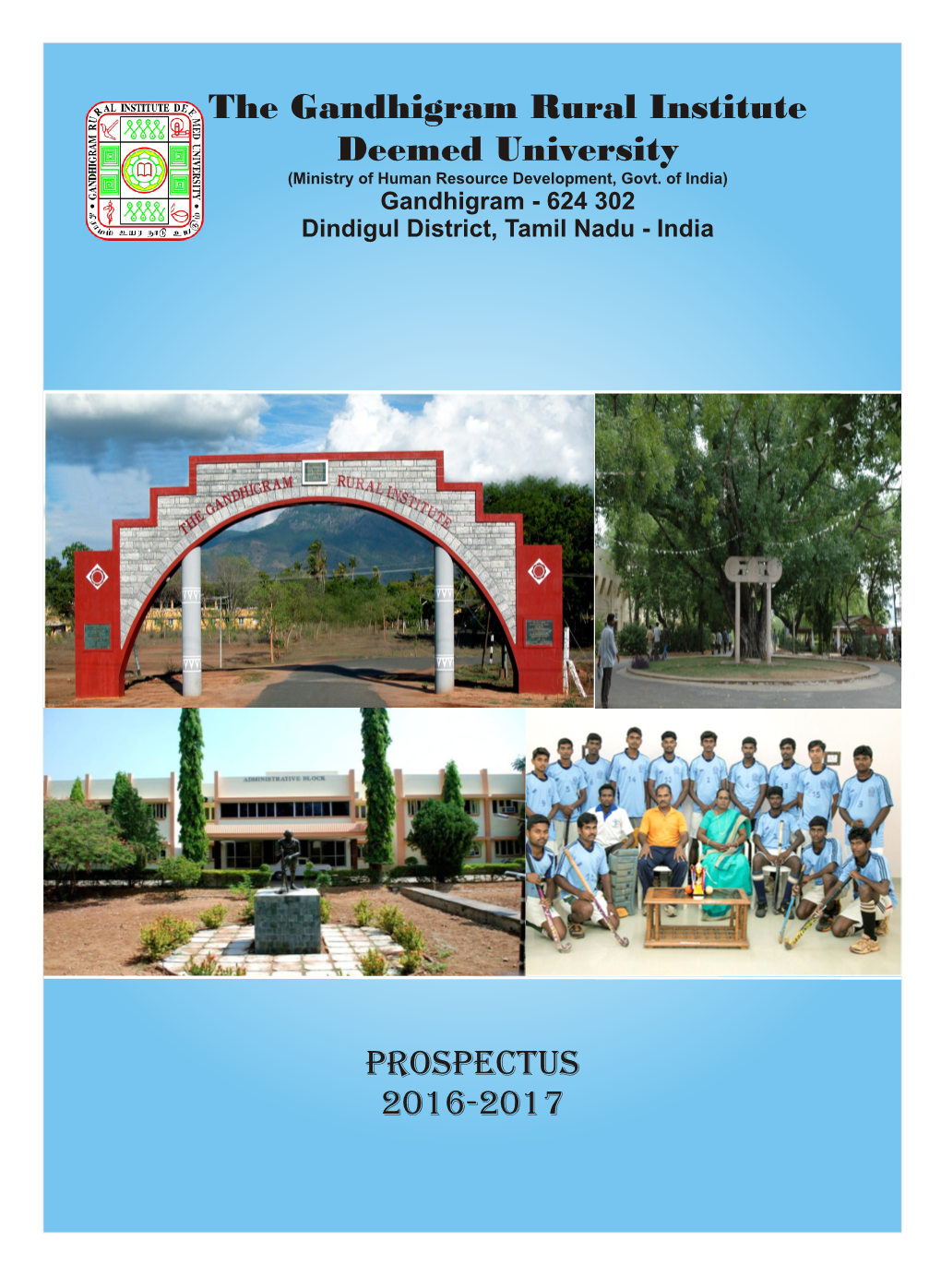 The Gandhigram Rural Institute Deemed University Prospectus