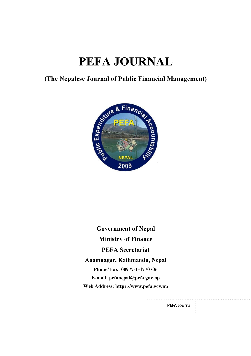 Pefa Journal