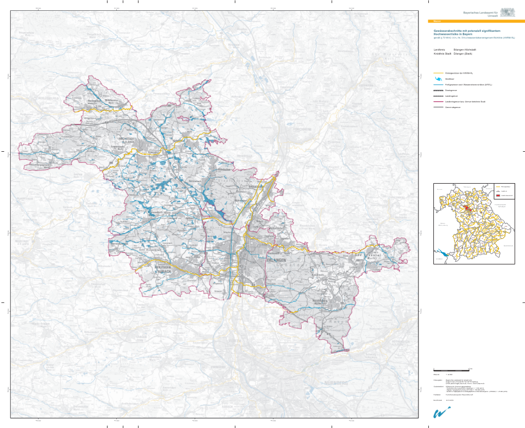 Gewässerabschnitte Mit Potenziell Signifikantem Hochwasserrisiko in Bayern Gemäß § 73 WHG I.V.M