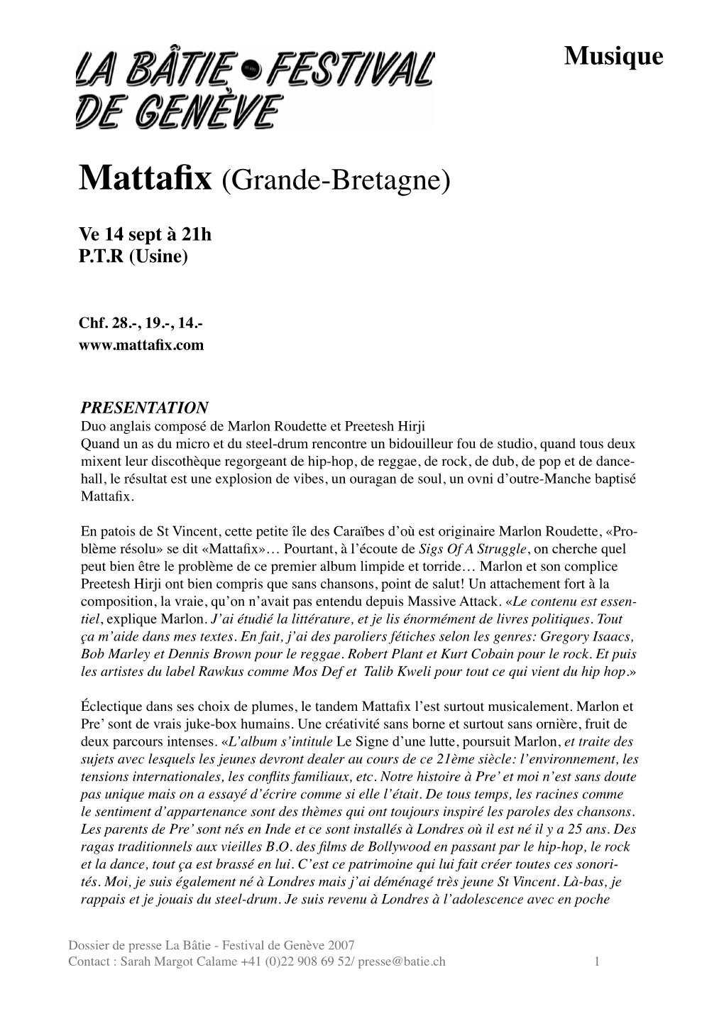 Mattafix (Grande-Bretagne)