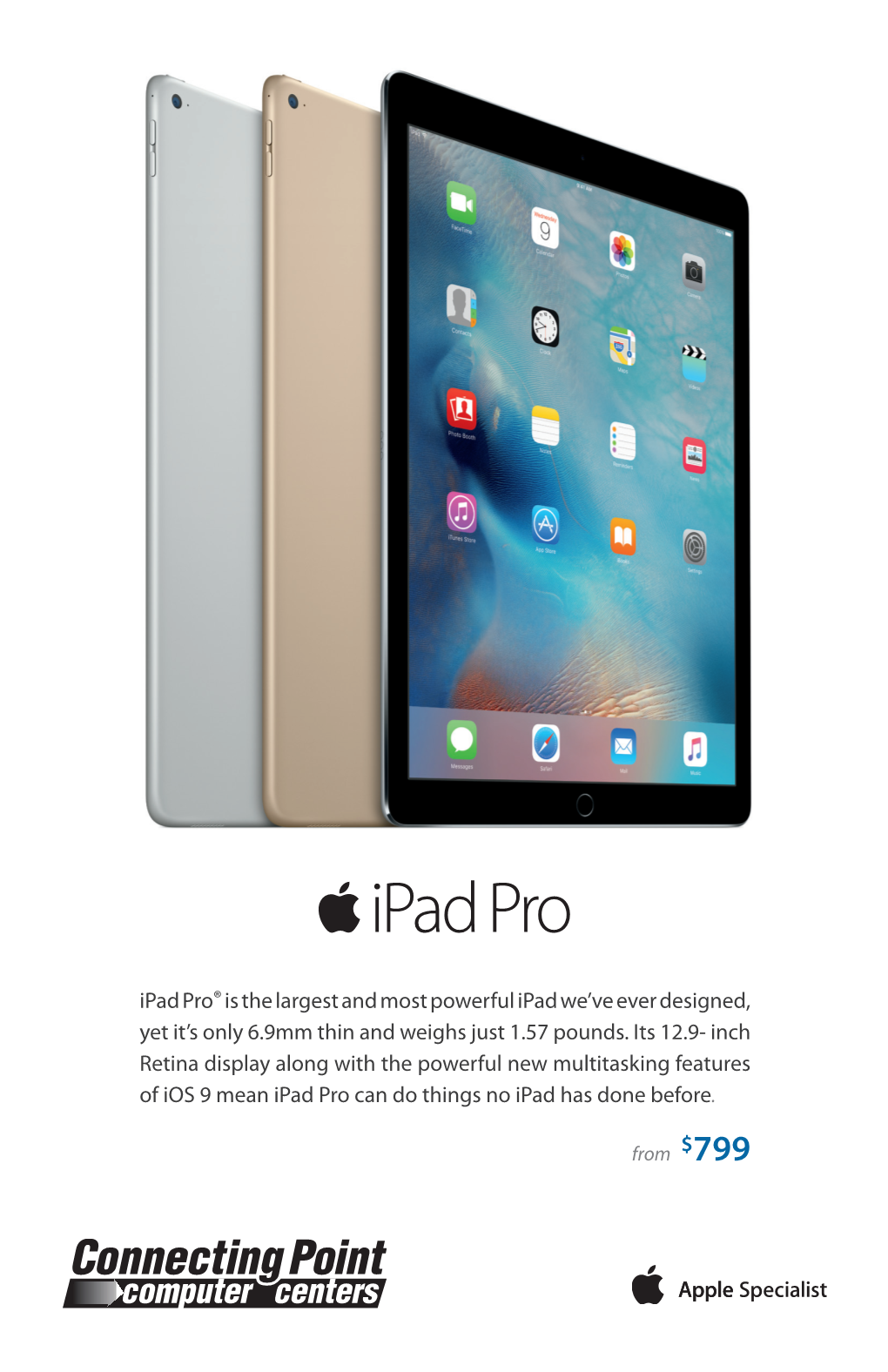 Ipad Pro®Is the Largest and Most Powerful Ipad We've Ever Designed