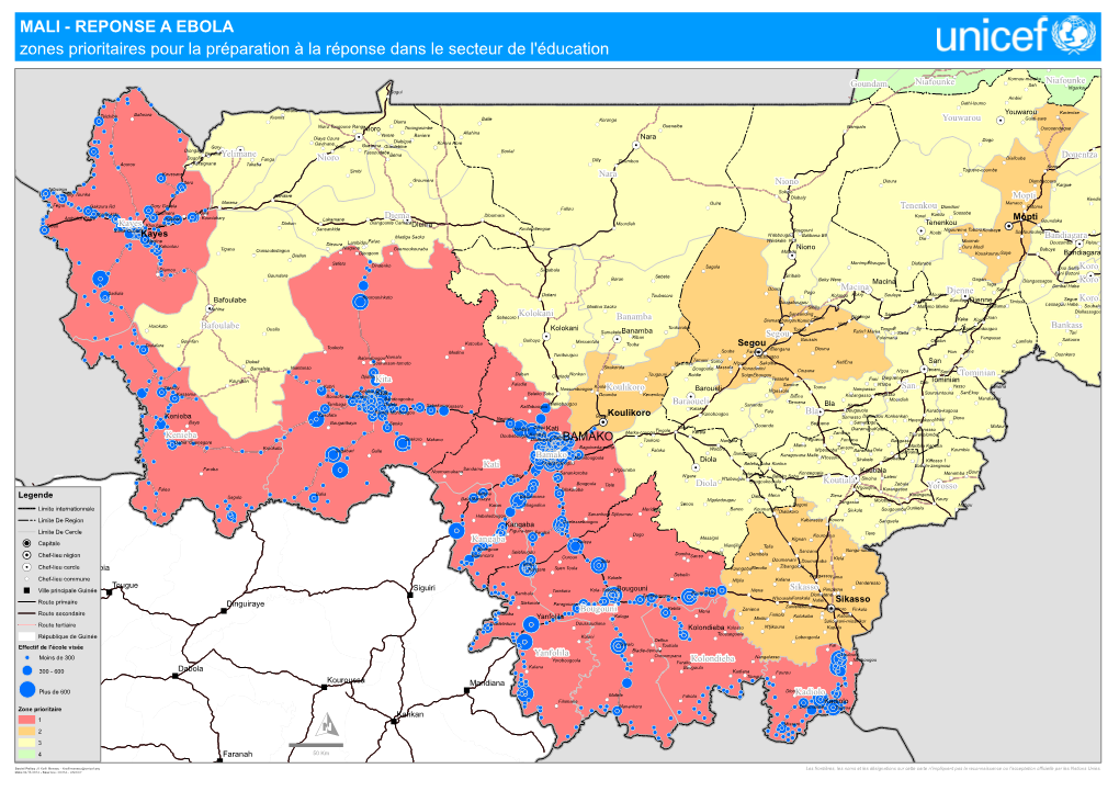 UNICEF Mali__Zones Prioritaires Pour La Préparation À La