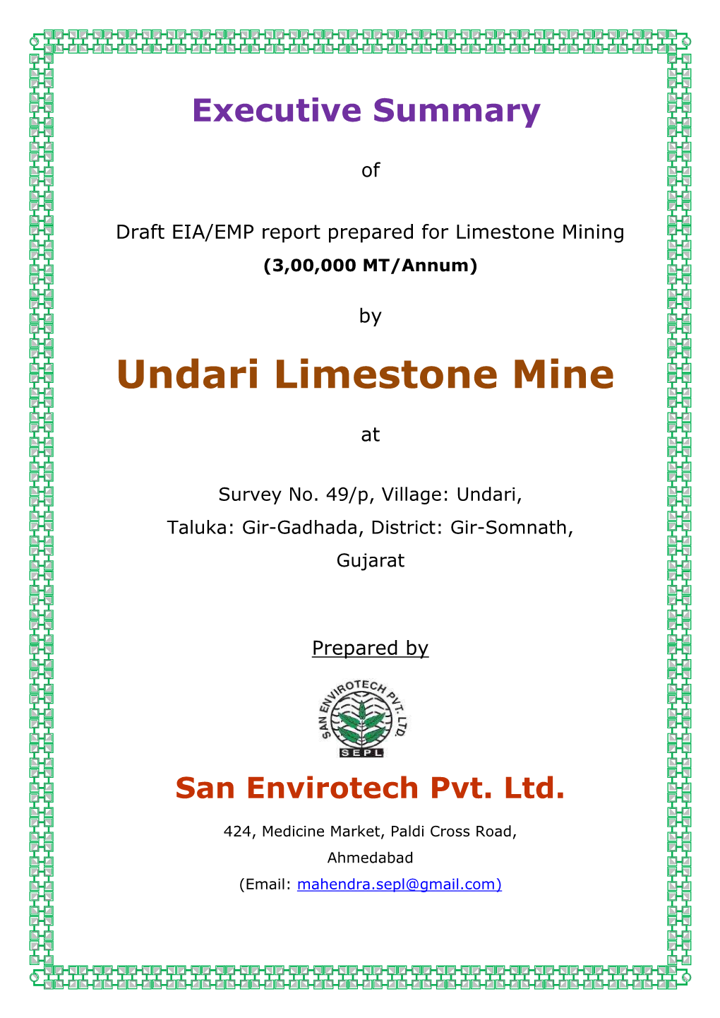 Undari Limestone Mine