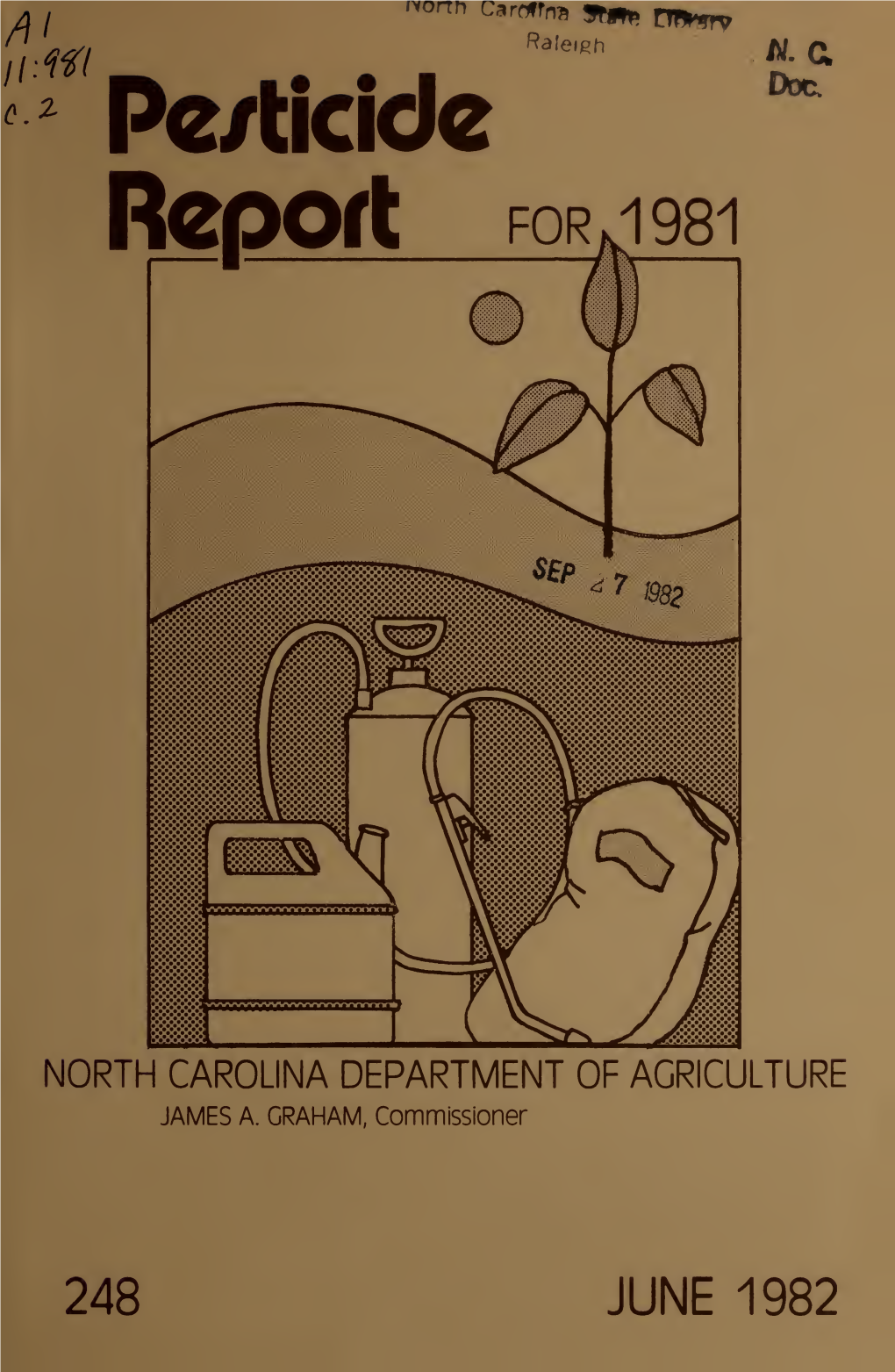 North Carolina Pesticide Report for 1981