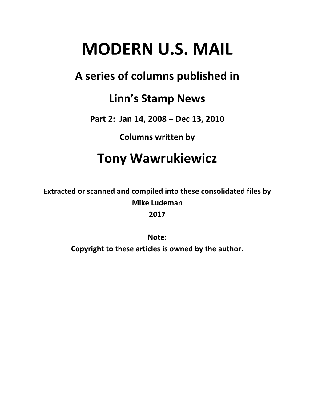 Modern Us Mail