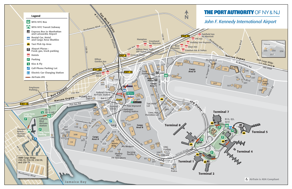 Jfk Tearsheet Map 17X11 4-16F