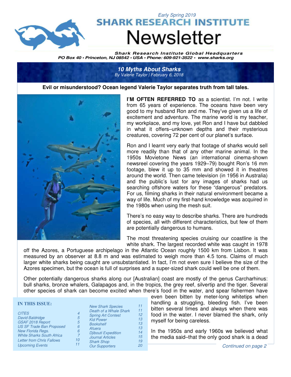 2019-SRI Spring Newsletter