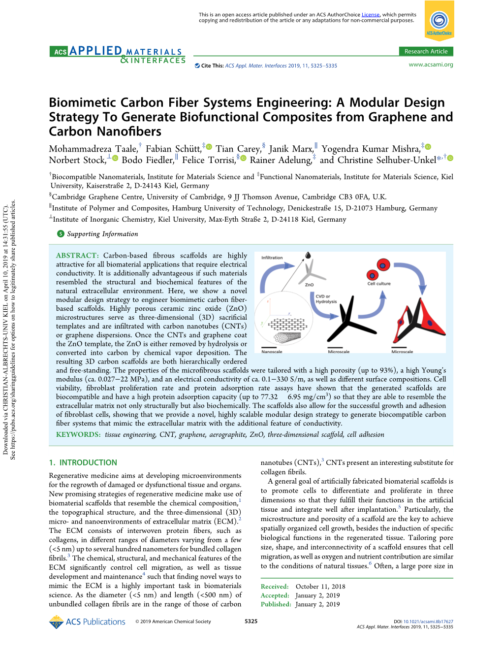 Biomimetic Carbon Fiber Systems Engineering: a Modular