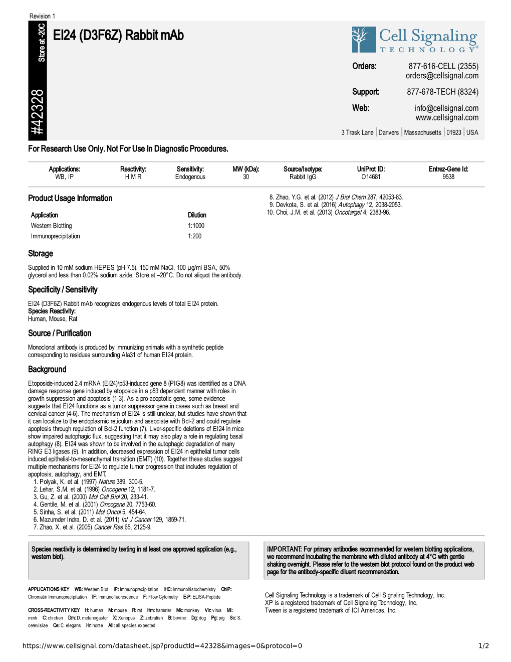 42328 EI24 (D3F6Z) Rabbit Mab