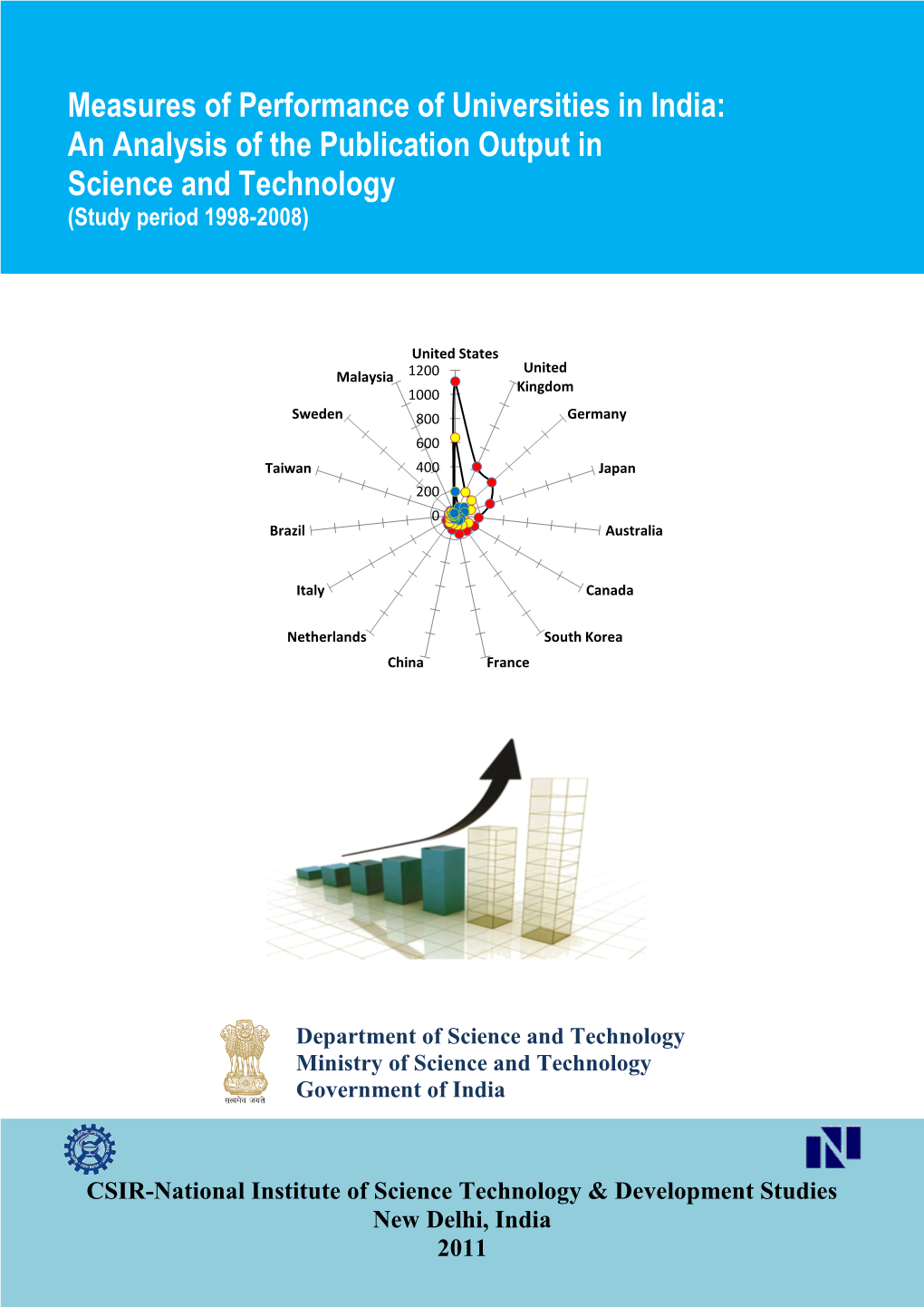 Measures of Performance of Universities in India: an Analysis of the Publication Output in Science and Technology (Study Period 1998-2008)