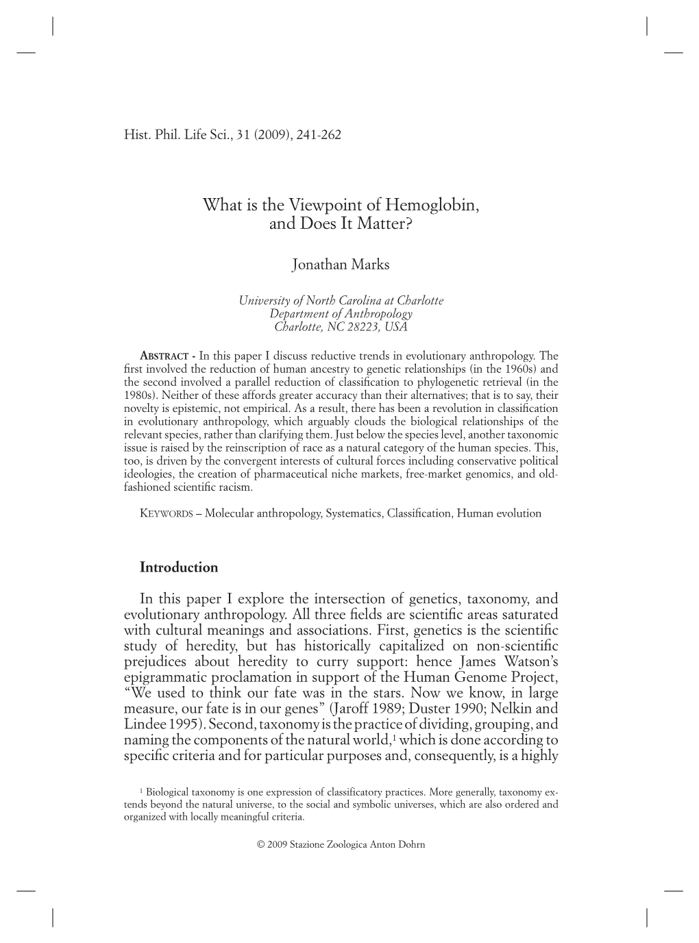 What Is the Viewpoint of Hemoglobin, and Does It Matter?