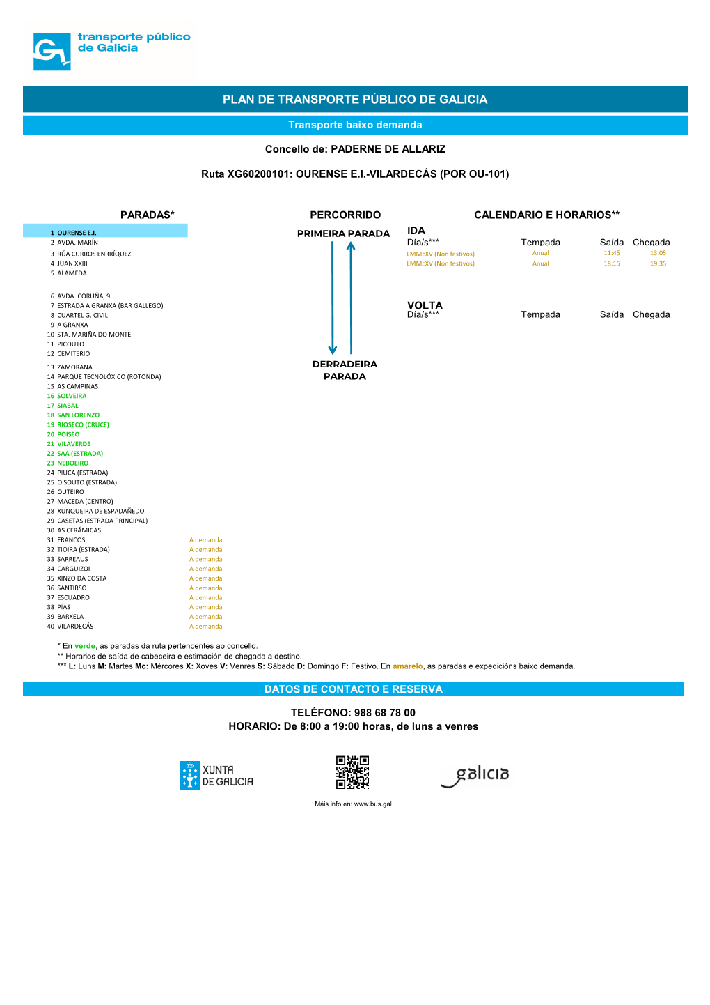 Plan De Transporte Público De Galicia