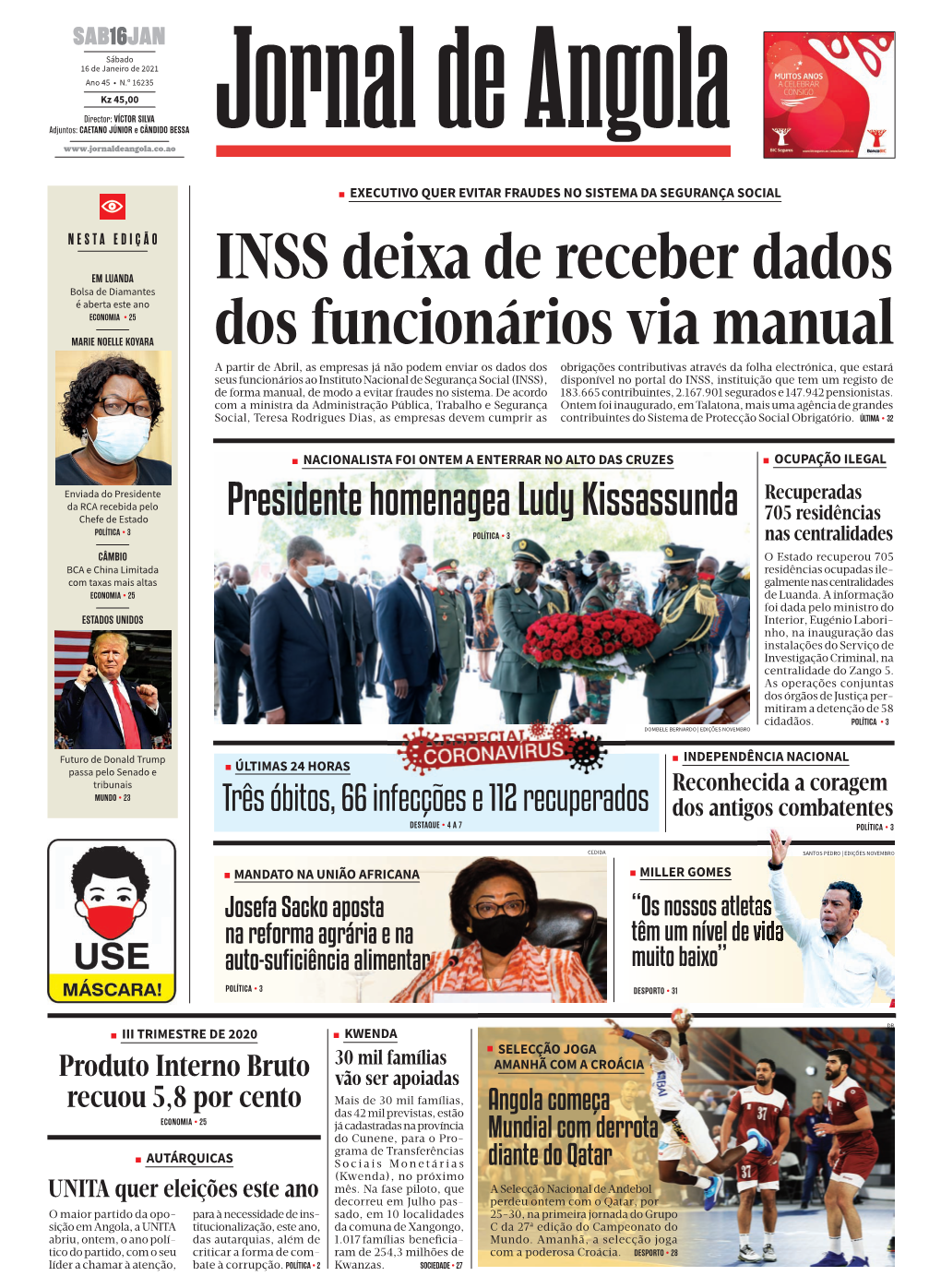 Download Jornal De Angola • 16.01.2021
