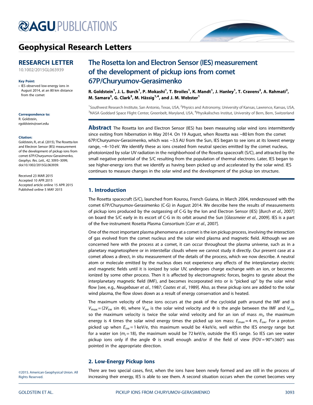 (IES) Measurement of the Development of Pickup Ions from Comet 67P/Churyumov-Gerasimenko