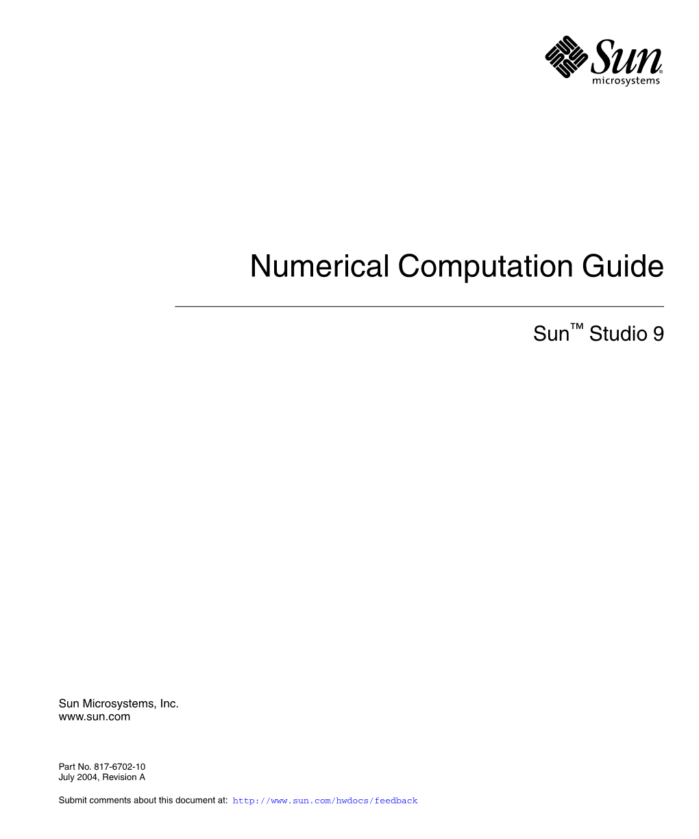 Numerical Computation Guide