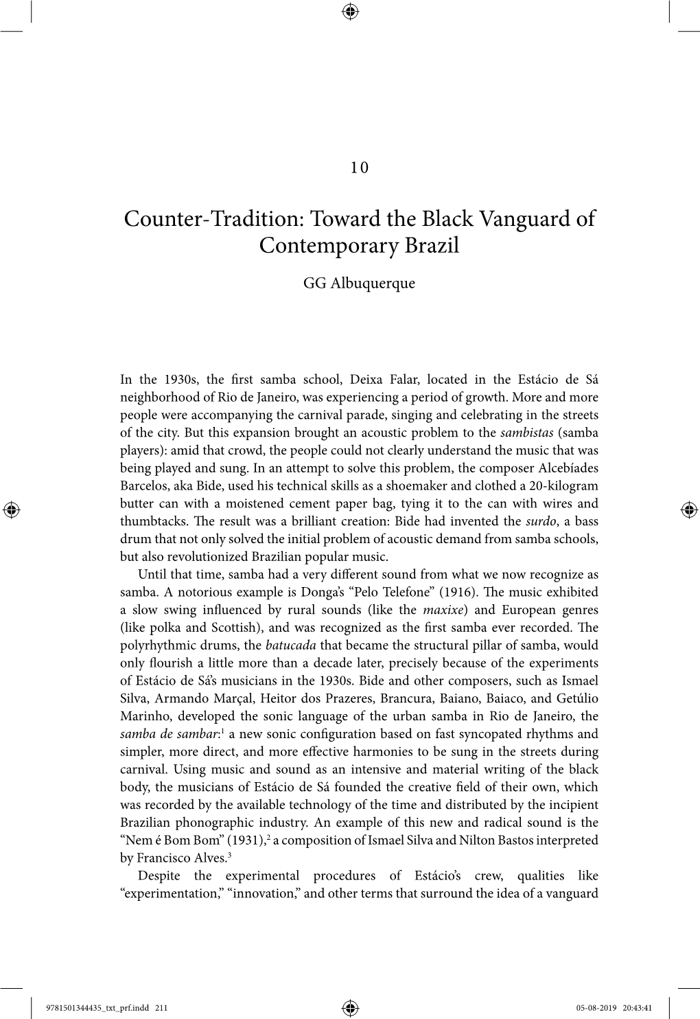 Counter-Tradition: Toward the Black Vanguard of Contemporary Brazil