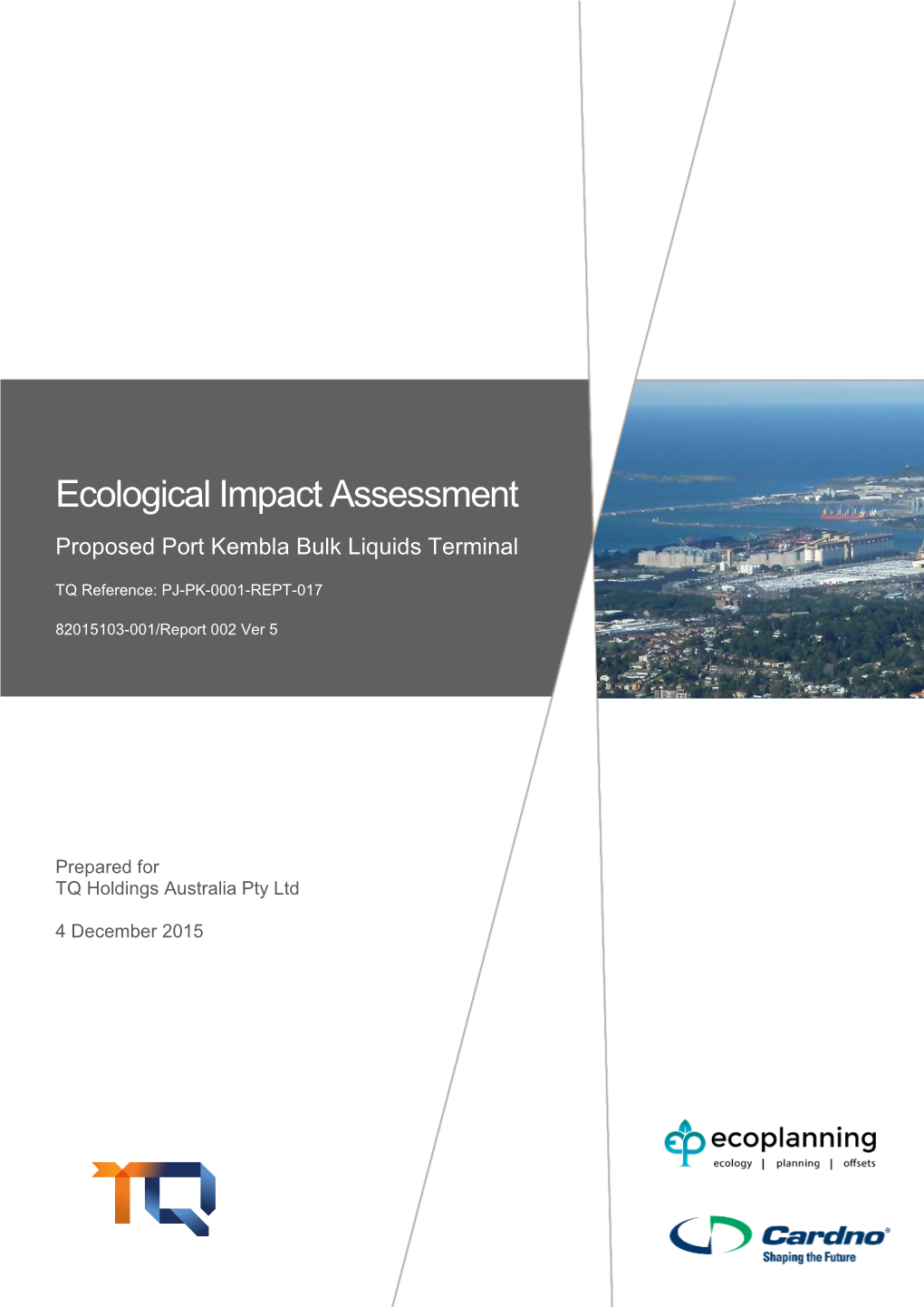 Ecological Impact Assessment Proposed Port Kembla Bulk Liquids Terminal