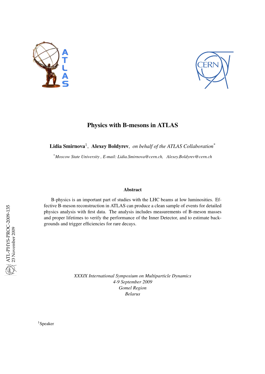 Physics with B-Mesons in ATLAS