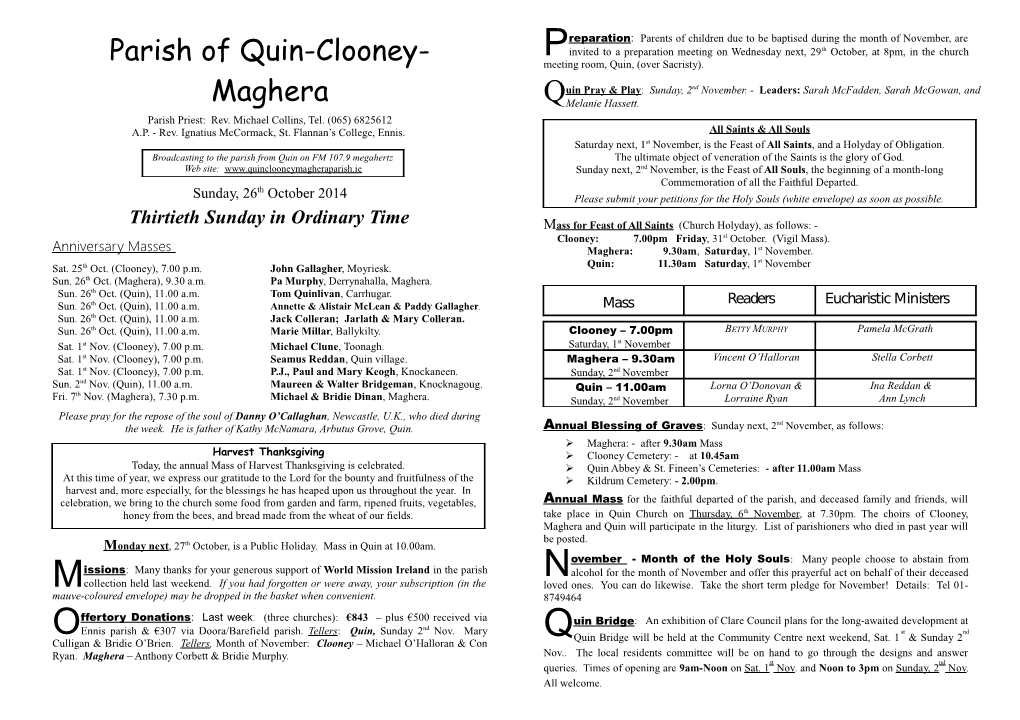 Parish of Quin-Clooney-Maghera s1