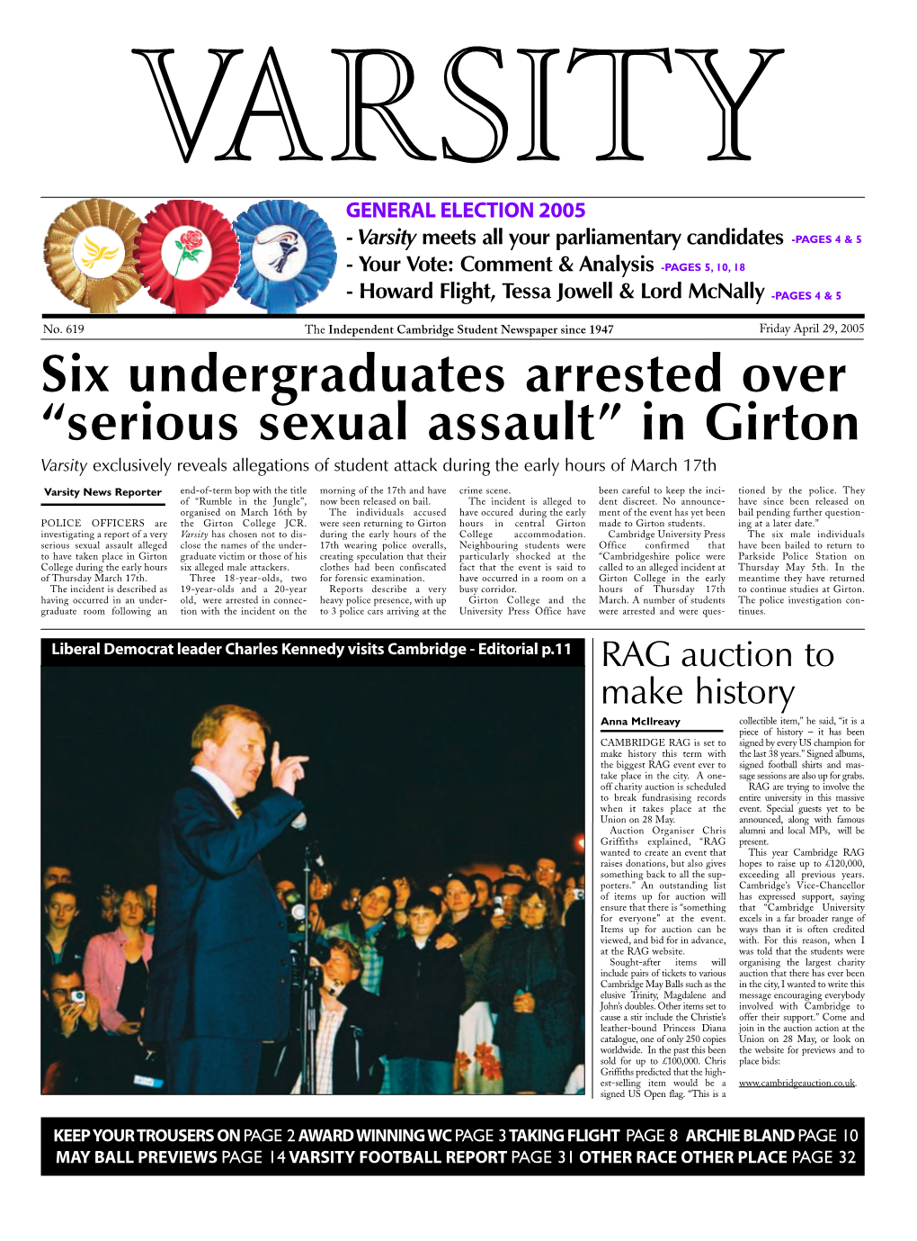 In Girton Varsity Exclusively Reveals Allegations of Student Attack During the Early Hours of March 17Th