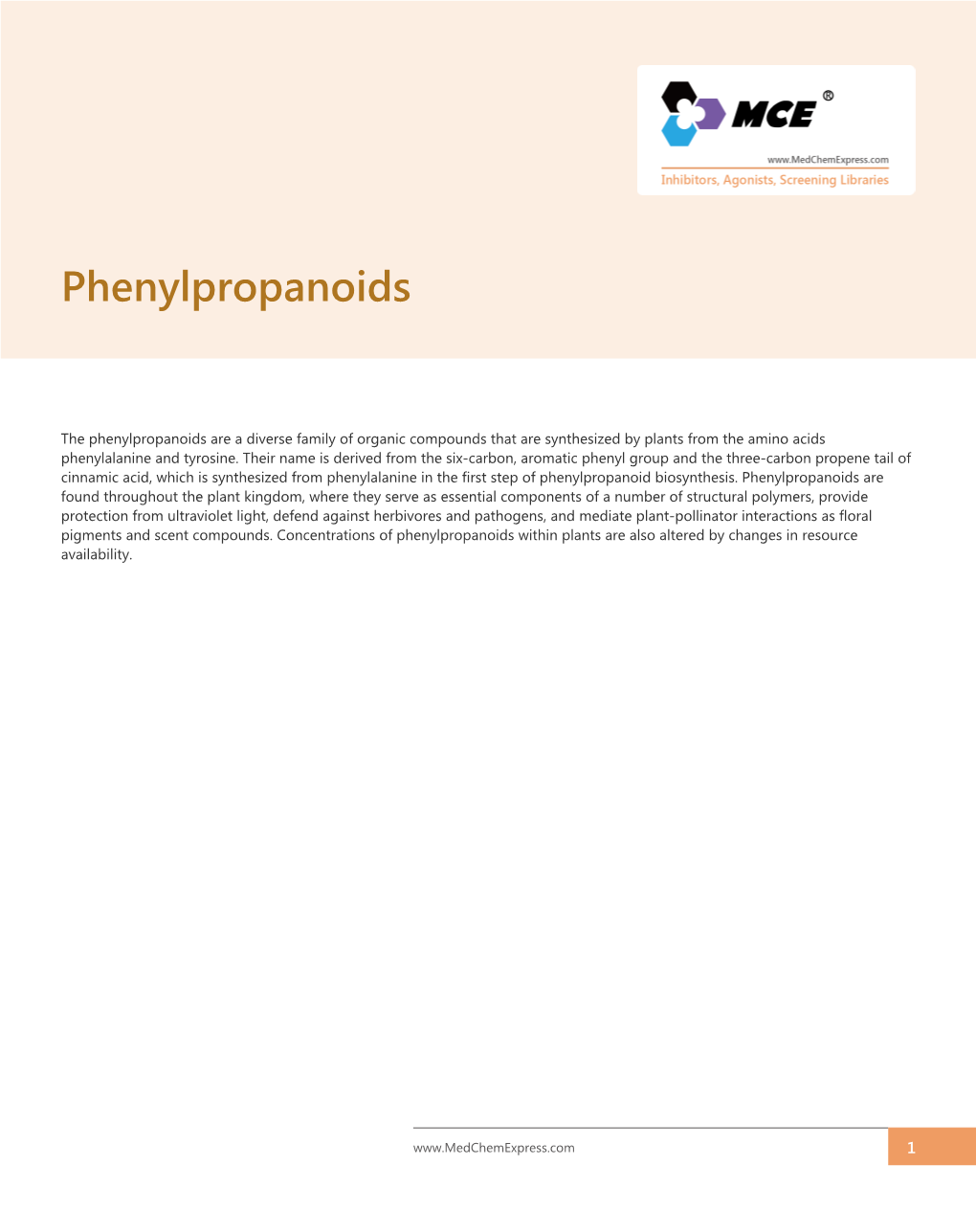Phenylpropanoids