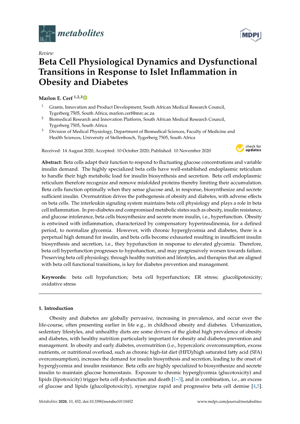 Beta Cell Physiological Dynamics and Dysfunctional Transitions in Response to Islet Inﬂammation in Obesity and Diabetes