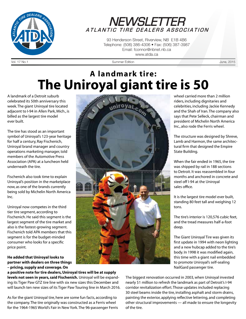 The Uniroyal Giant Tire Is 50