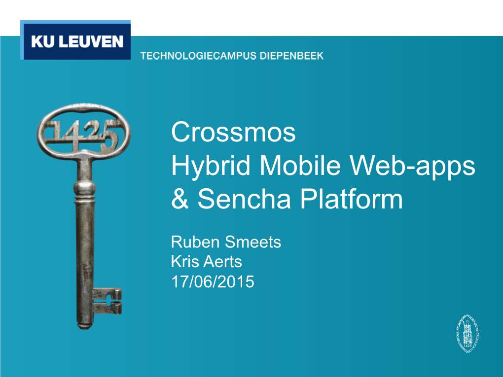 Crossmos Hybrid Mobile Web-Apps & Sencha Platform