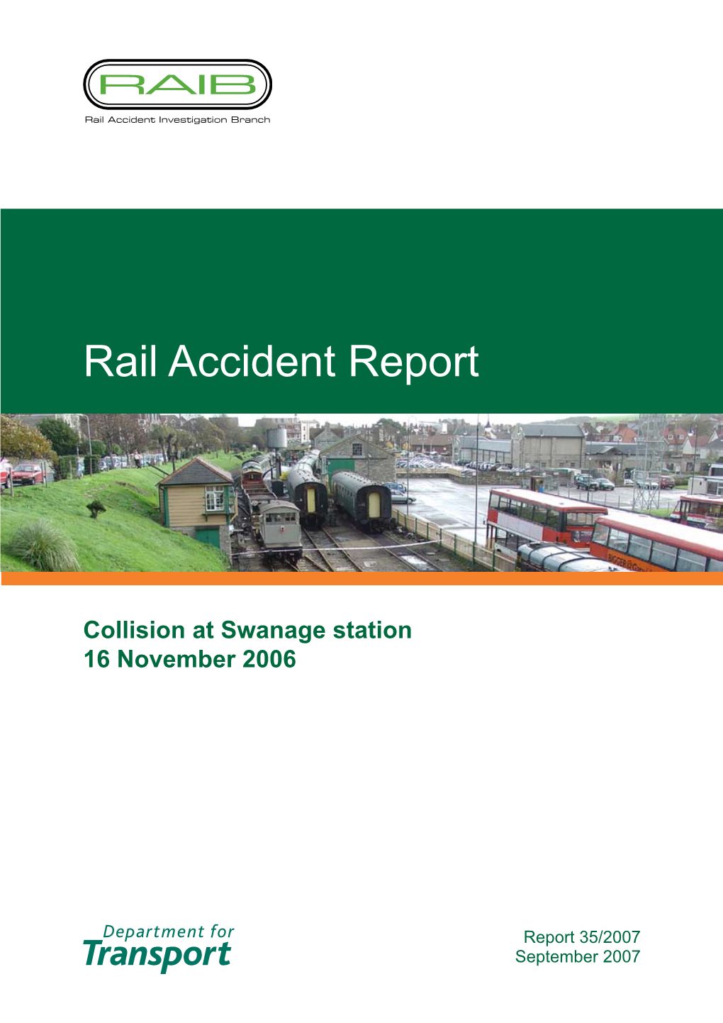 Rail Accident Report